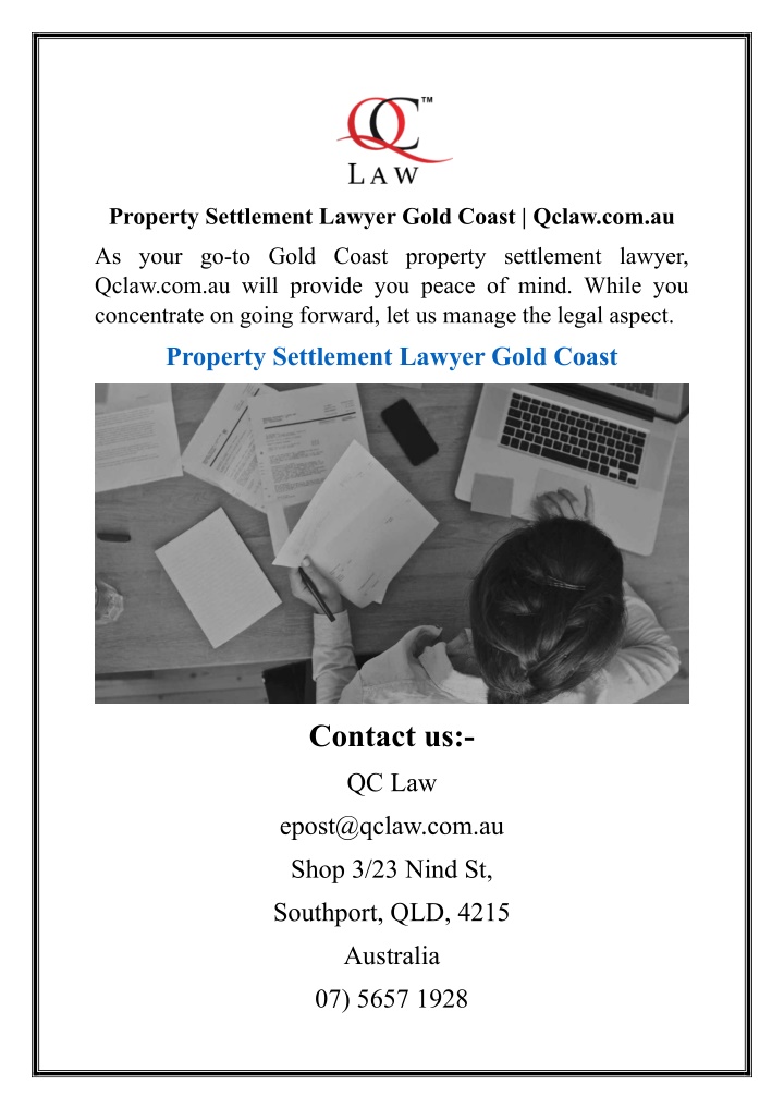 property settlement lawyer gold coast qclaw com au