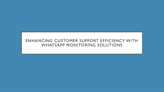 enhancing customer support efficiency with