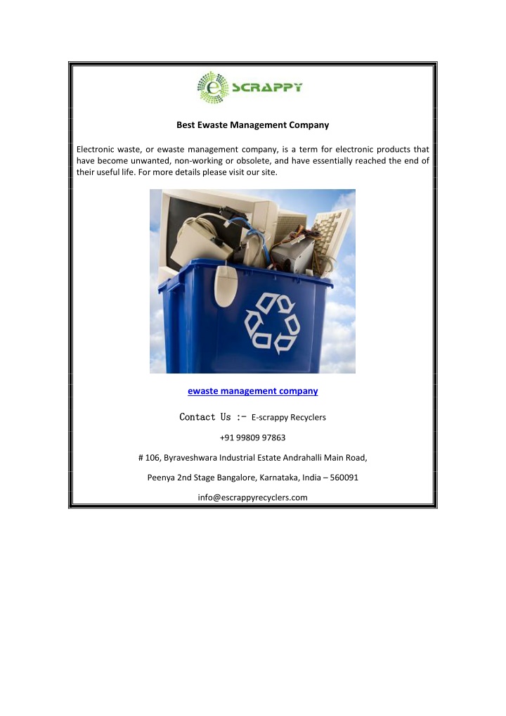 best ewaste management company