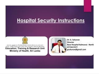 hospital security instructions