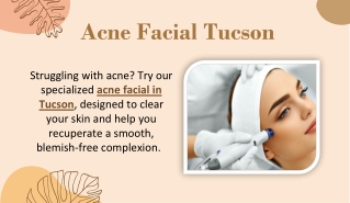 Acne Facial Tucson