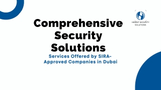 comprehensive security solutions