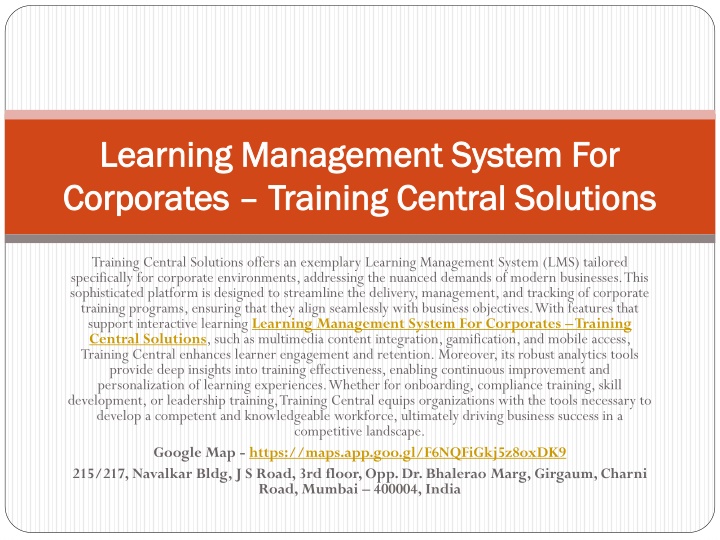 learning management system for corporates training central solutions