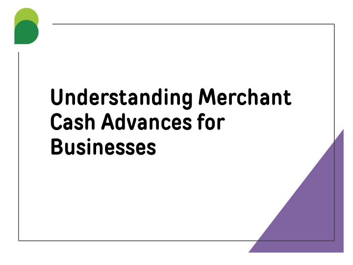 understanding merchant cash advances