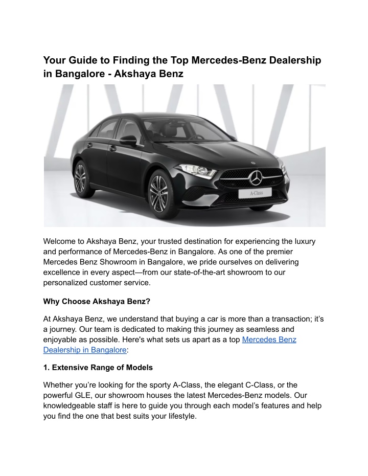 your guide to finding the top mercedes benz