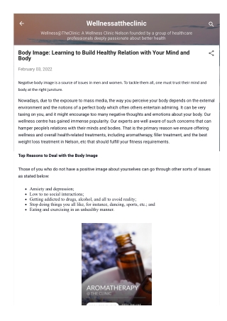 Body Image: Learning to Build Healthy Relation with Your Mind and Body