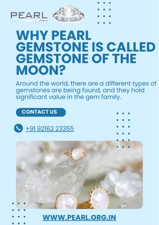 Why Pearl Gemstone Is Called Gemstone Of The Moon