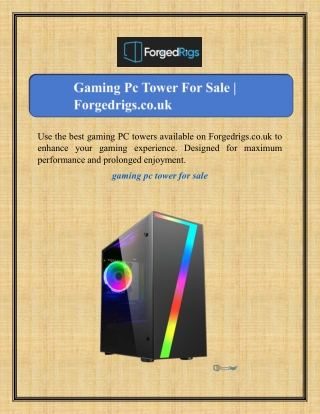 use the best gaming pc towers available