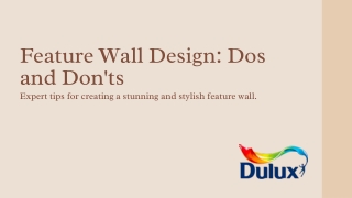 Feature Wall Design Dos and Don'ts