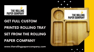 Get Full Custom Printed Rolling Tray Set from The Rolling Paper Company