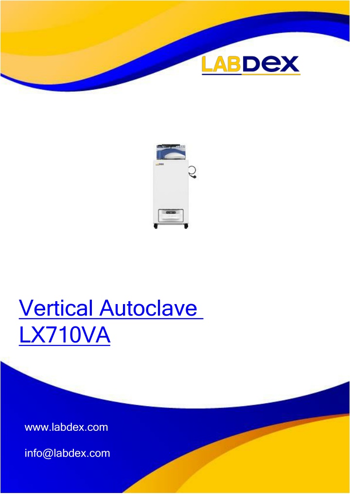 vertical autoclave lx710va