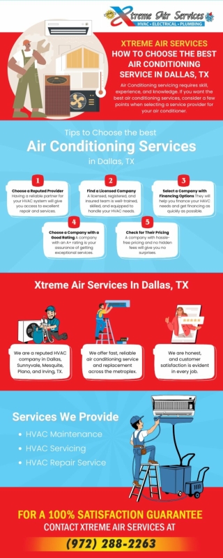 Tips to Choose the Best Air Conditioning Services in Dallas, TX