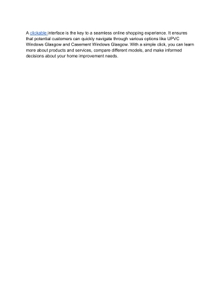 UPVC Windows Glasgow