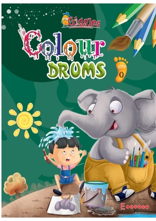 Colour Drums (Drawing Book) Step-0 for Kids – Elegant Publishers