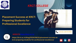 Placement Success at KRCT Preparing Students for Professional Excellence