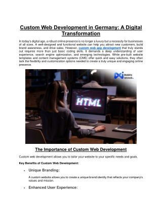 custom web development in germany a digital