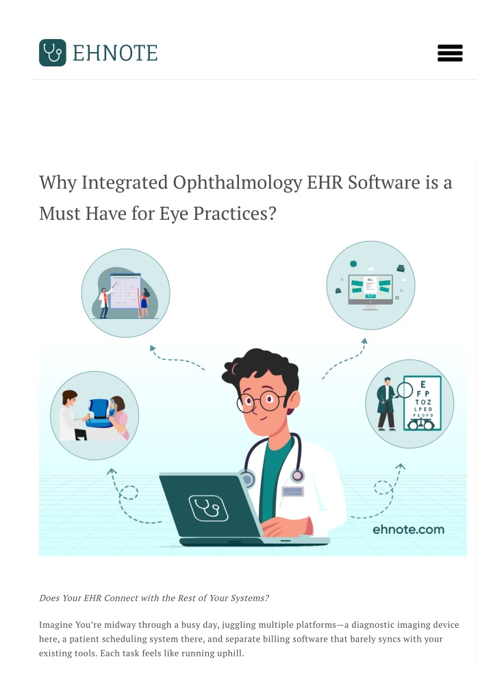 why integrated ophthalmology ehr software