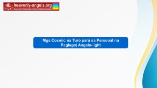 Mga Cosmic na Turo para sa Personal na Paglago Angels-light