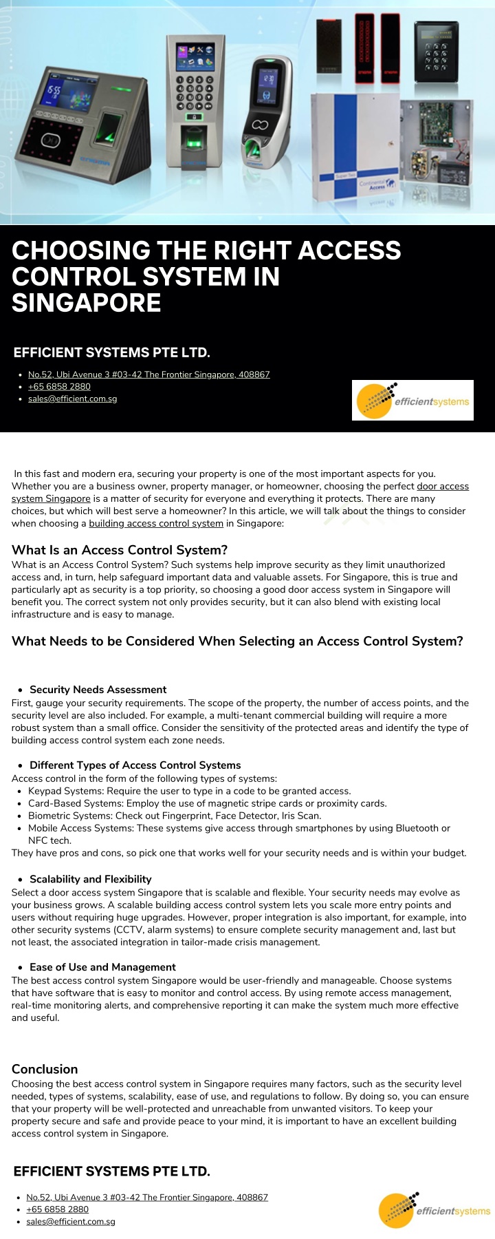 choosing the right access control system