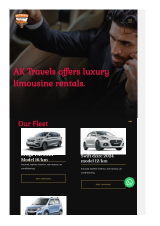 A.K. Travels: Your Partner for Reliable Car Rentals
