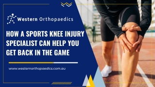 How a Sports Knee Injury Specialist Can Help You Get Back in the Game