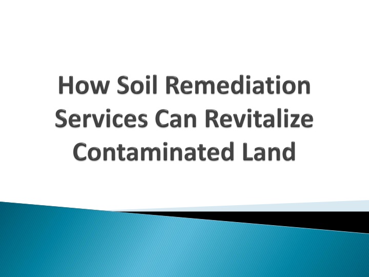 how soil remediation services can revitalize contaminated land