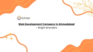 Web Development Company in Ahmedabad – Bright Branders