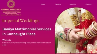 Baniya Matrimonial Services in Connaught Place