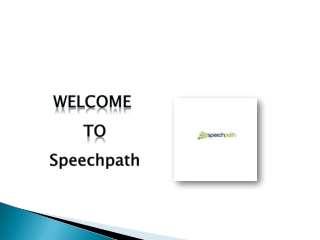 welcome to speechpath