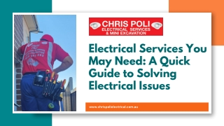 electrical services you may need a quick guide