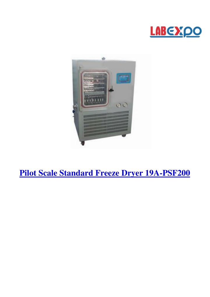 pilot scale standard freeze dryer 19a psf200