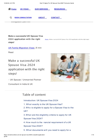 How To Apply For UK Spouse Visa 2024? Exclusive Guide