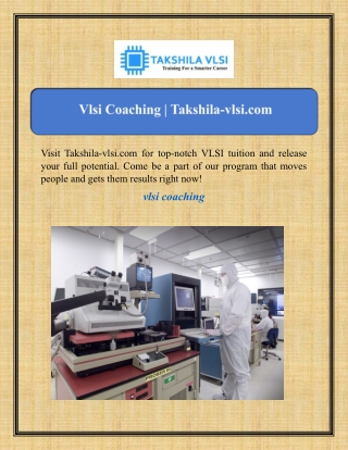 Vlsi Coaching | Takshila-vlsi.com