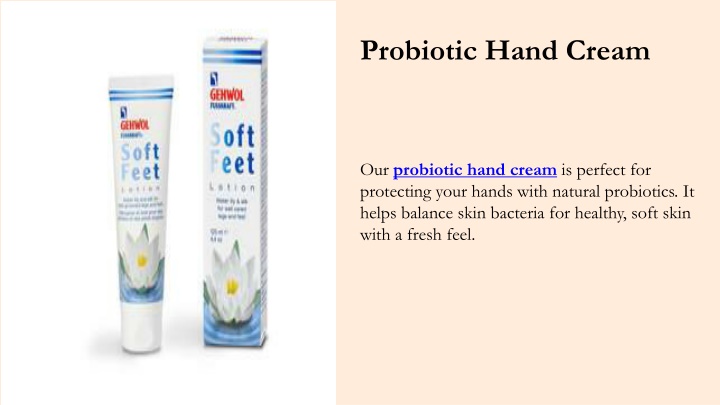 probiotic hand cream