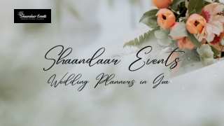 best wedding planner in Goa