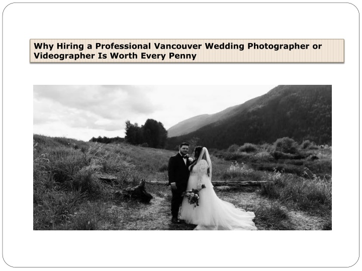 why hiring a professional vancouver wedding