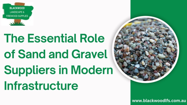 the essential role of sand and gravel suppliers