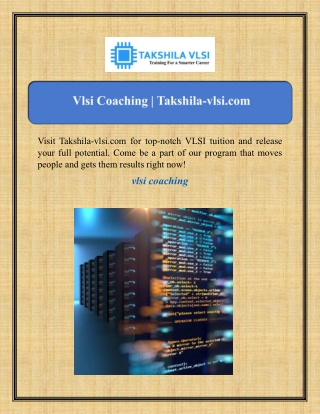 visit takshila vlsi com for top notch vlsi