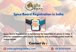 Spice Board Registration in India