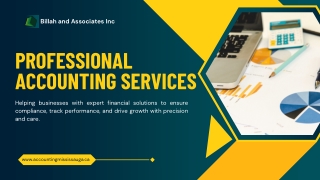 Professional Accounting Services - Billah and Associates Inc