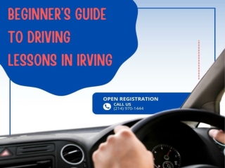 Beginner’s Guide to Driving Lessons in Irving