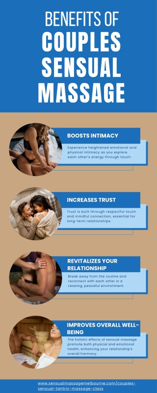 Explore the Benefits of Couples Sensual Massage at TBV Sensual Massage Studio Melbourne