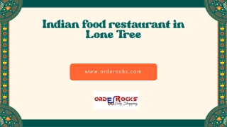 Indian food restaurant in Lone Tree