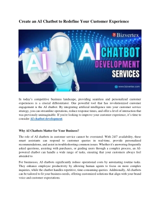 Bizvertex - AI Chatbot Development Company