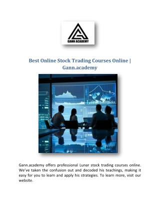 Best Online Stock Trading Courses Online