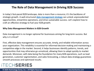 The Role of Data Management in Driving B2B Success