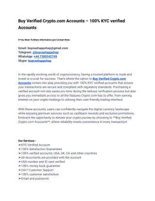 Rapid Service Site To Buy Verified Crypto
