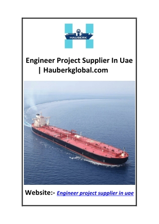 engineer project supplier in uae hauberkglobal com