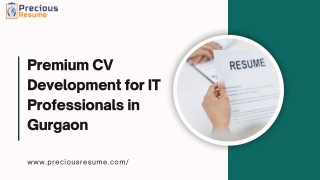 Premium CV Development for IT Professionals in Gurgaon