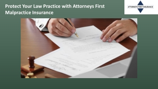 Protect Your Law Practice with Attorneys First Malpractice Insurance